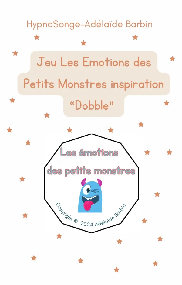 Jeu Les Emotions des Petits Monstres inspiration “Dobble”